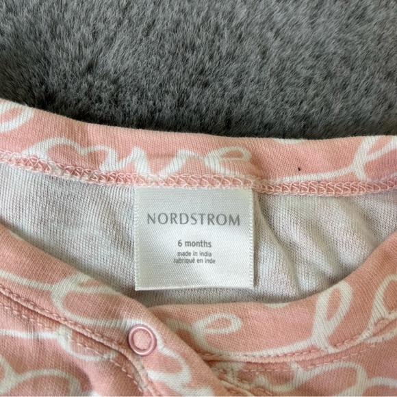 Pink Love Nordstrom Onsie - 6M - Picture 3 of 3